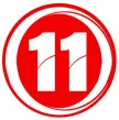 Senderlogo von 11 TV