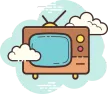 Senderlogo von Retro Cartoon